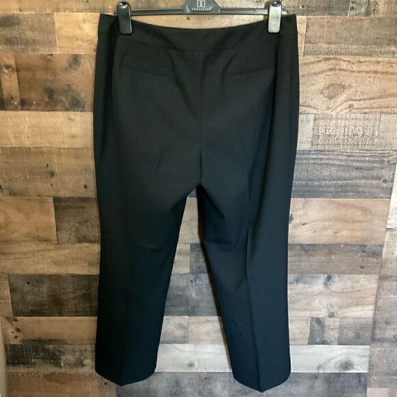 Talbots Pants Trouser Casual Stretch Black Zipper Button Front Inseam 28 Inch 16 - Picture 13 of 13